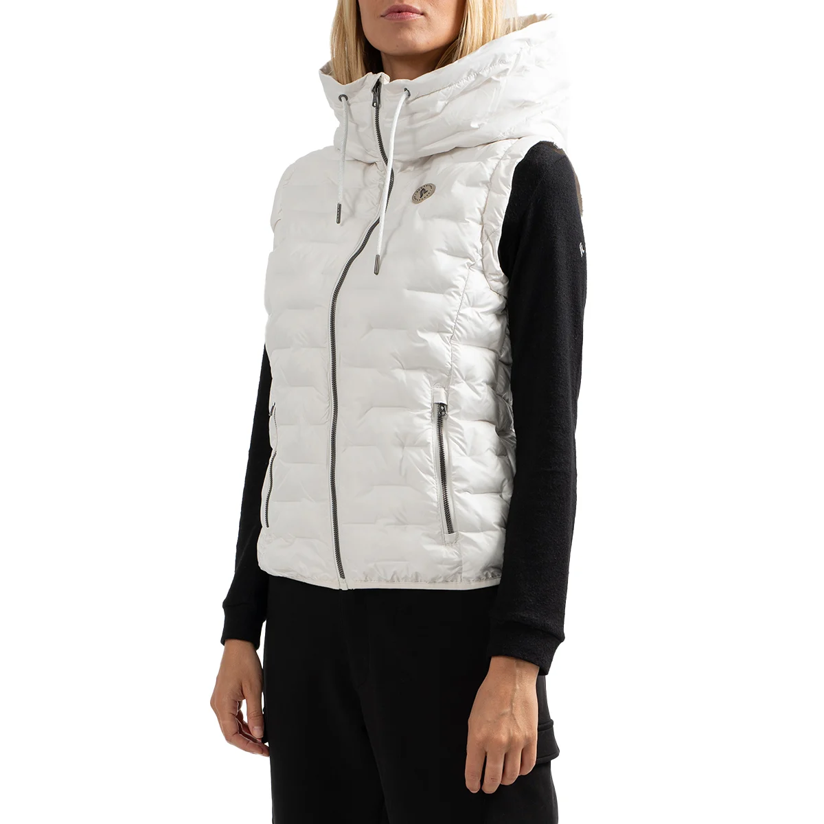 SUN VALLEY NYLETA GILET DOUDOUNE W ECRU  - Down jacket