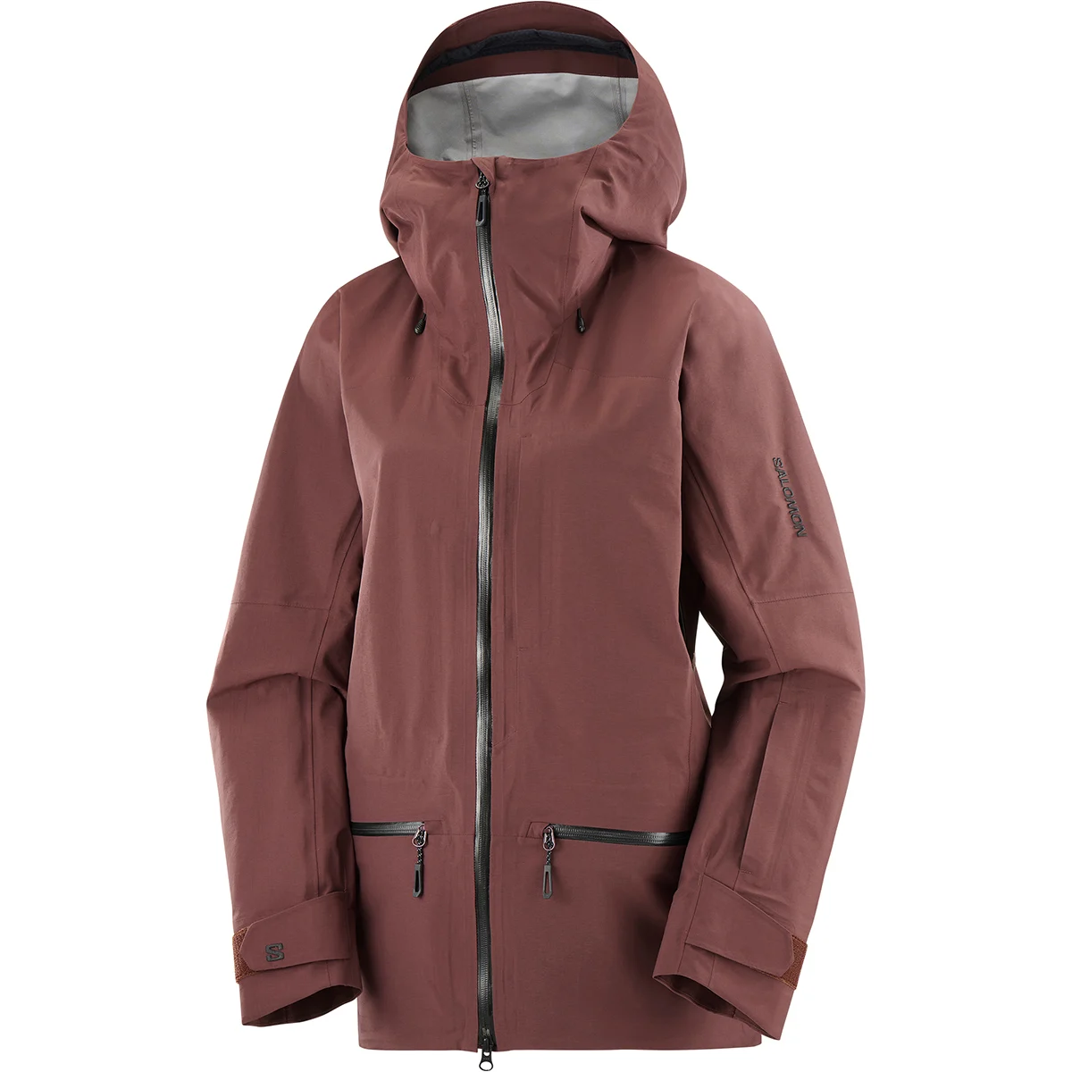 SALOMON ABSOLUTE 3L JKT W RUM RAISIN  - Ski jacket