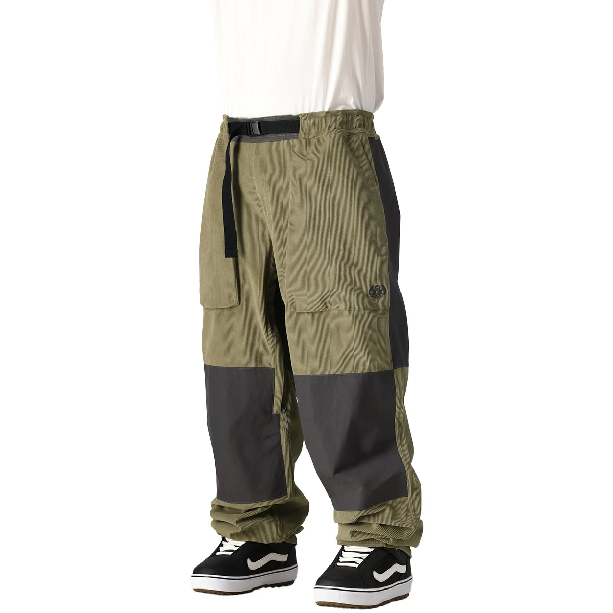 686 MENS 2.5L GHOST PANT SAGE CORDUROY COLORBLOCK  - Ski trousers