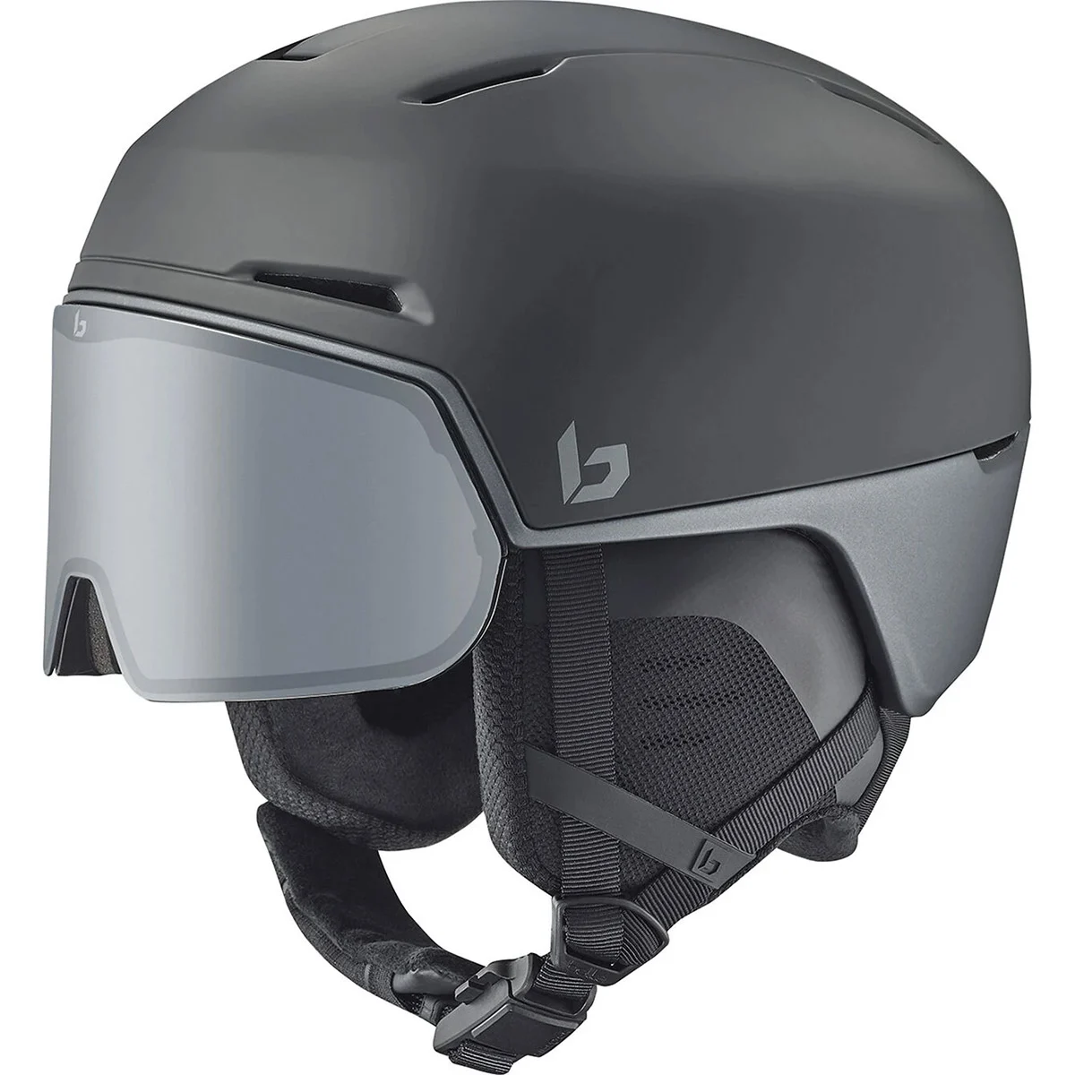 BOLLE X-FUSION BLACK STEEL MATTE PHOTOCHROMIC SILVER  - Ski helmet