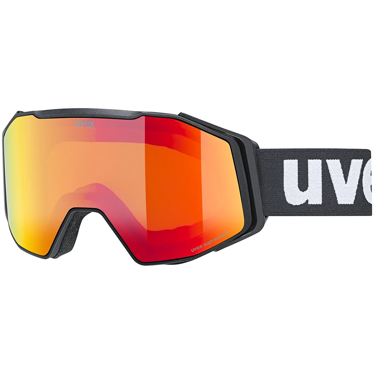 UVEX GRAVITY FM BLACK MATT/MIRROR RED  - Ski goggles