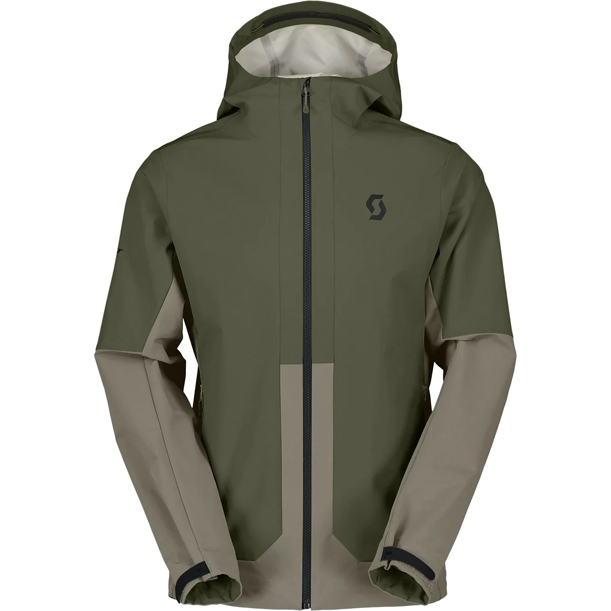 SCOTT EXPLORAIR SOFTSHELL M'S JACKET DUST GREY/DOUGLAS GREEN  - Ski jacket