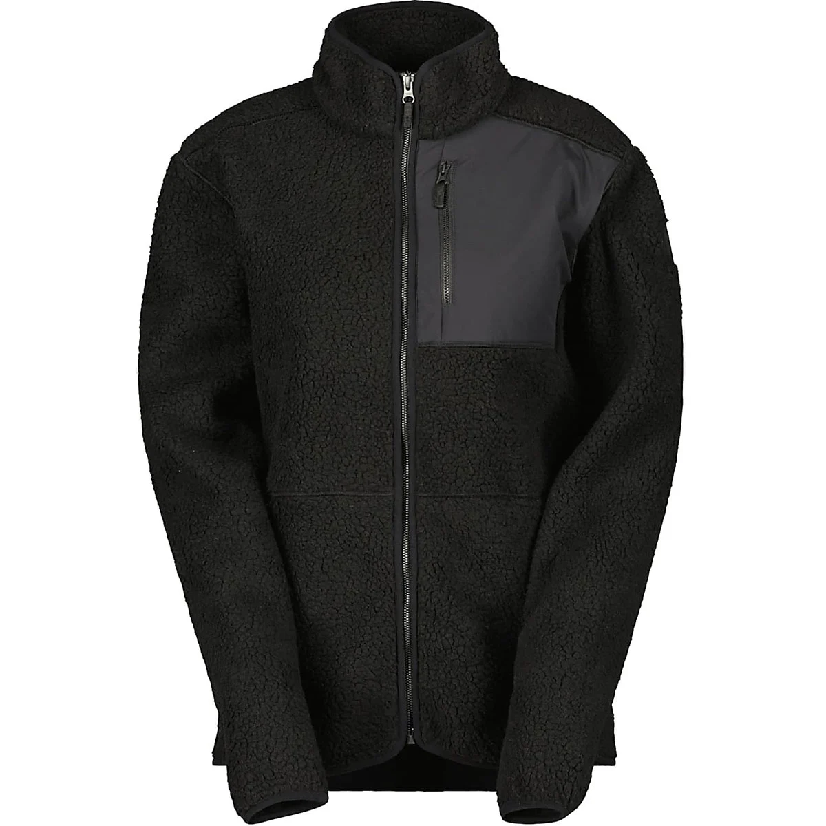 SCOTT DEFINED HERITAGE PILE MEN'S JACKET BLACK  - Fleece jacket