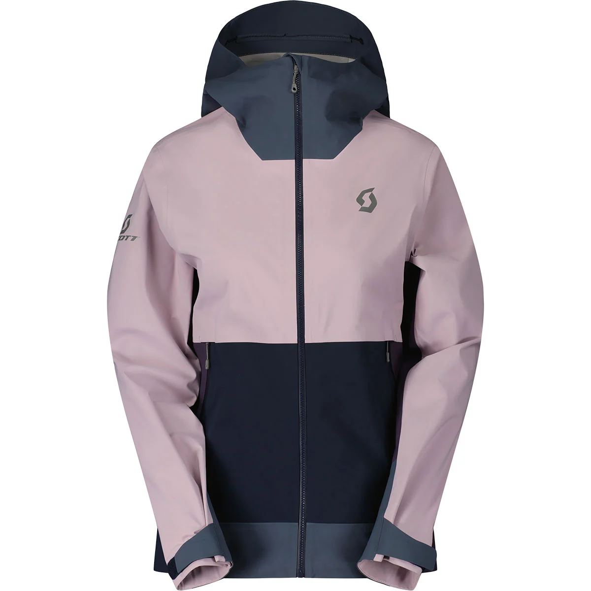 SCOTT JACKET W'S DRYOSPUN 3L - REMIX METAL BLUE/CLOUD PINK  - Ski jacket