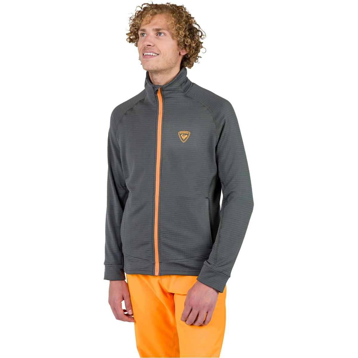 ROSSIGNOL BLACKSIDE FLEECE FZ M ONYX GREY  - Fleece jacket