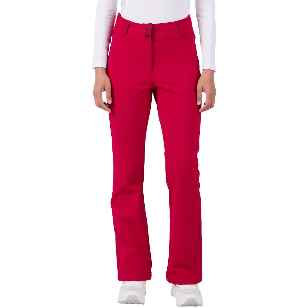 ROSSIGNOL W SKI SOFTSHELL PANT RUBY RED  - Ski trousers