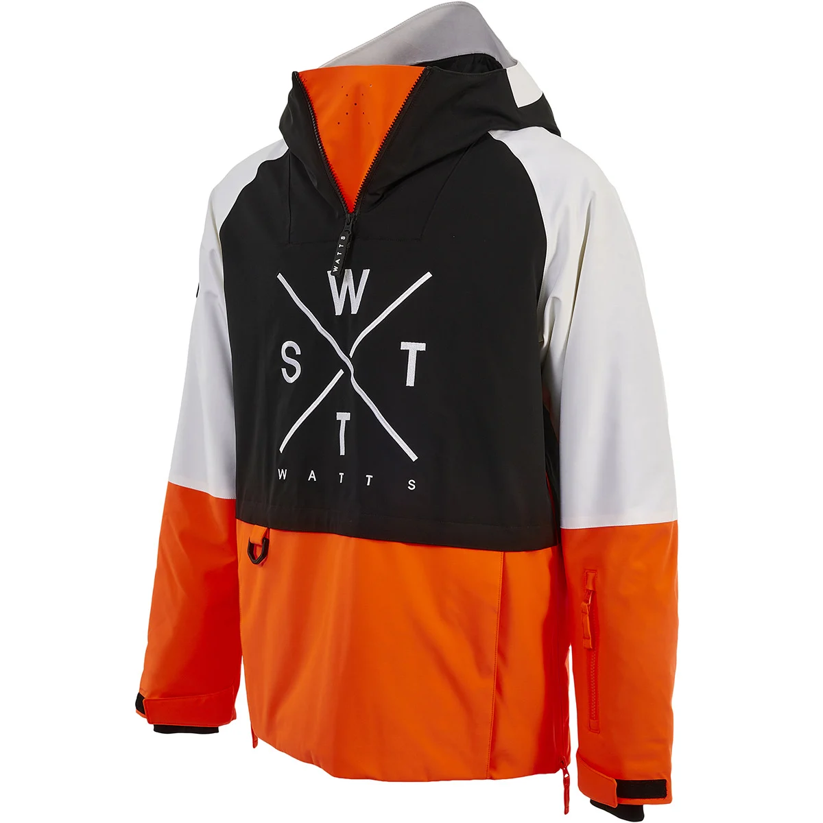 WATTS XMETOD JR BLACK/FLUO ORANGE  - Ski jacket