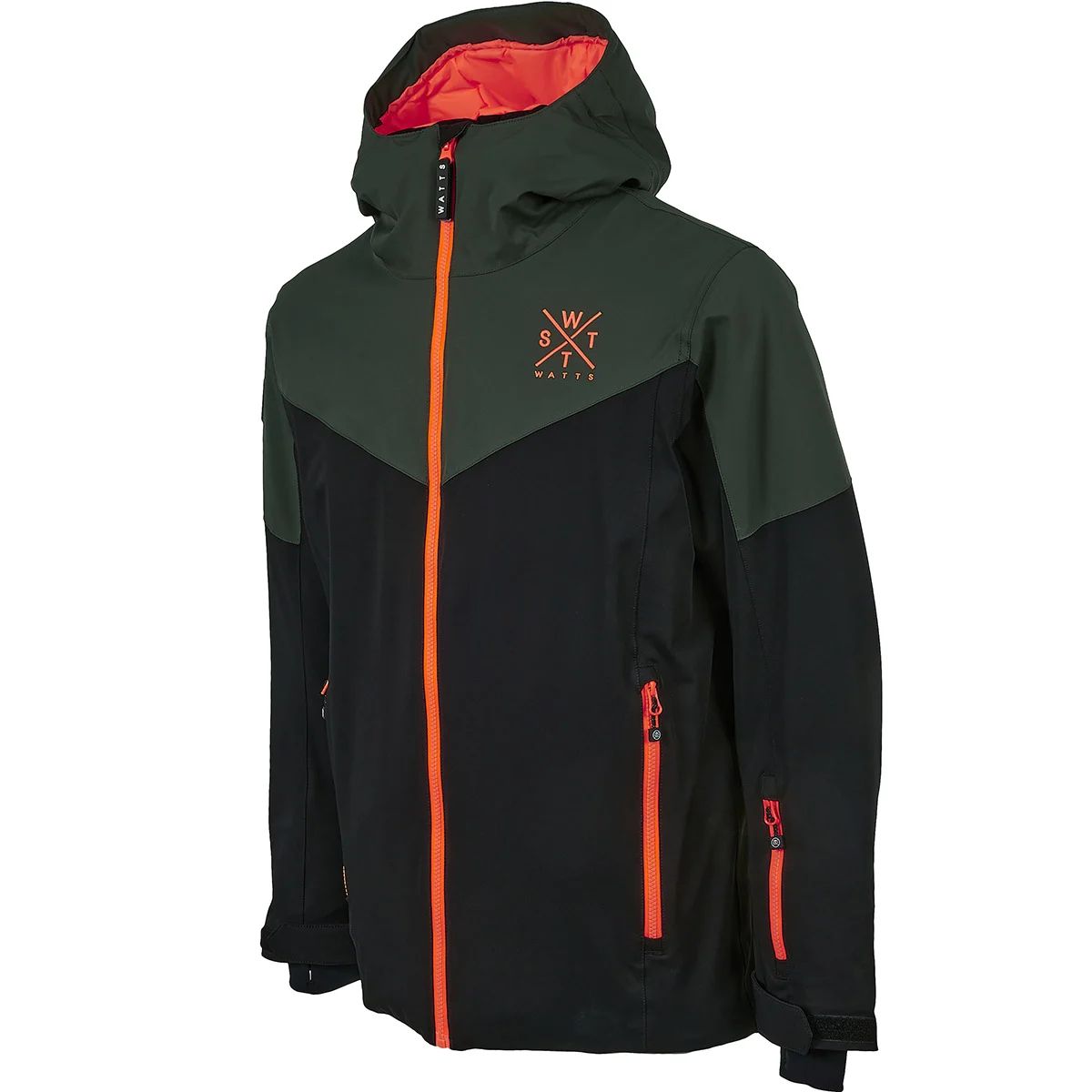 WATTS STORM JR GREEN / BLACK  - Ski jacket
