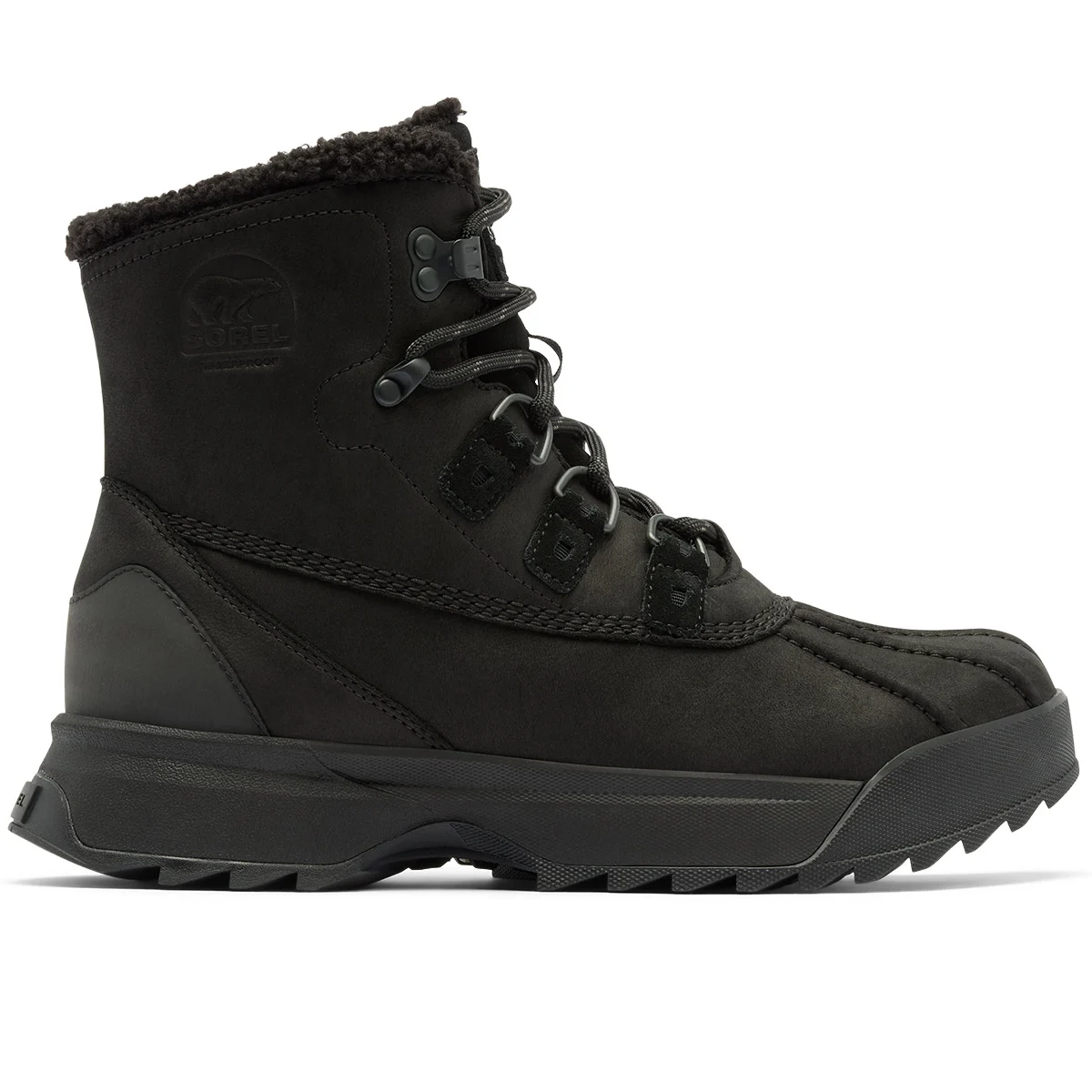 SOREL SCOUT 87 LUX WATERPROOF LTHR 200G BLACK  - Winter boot