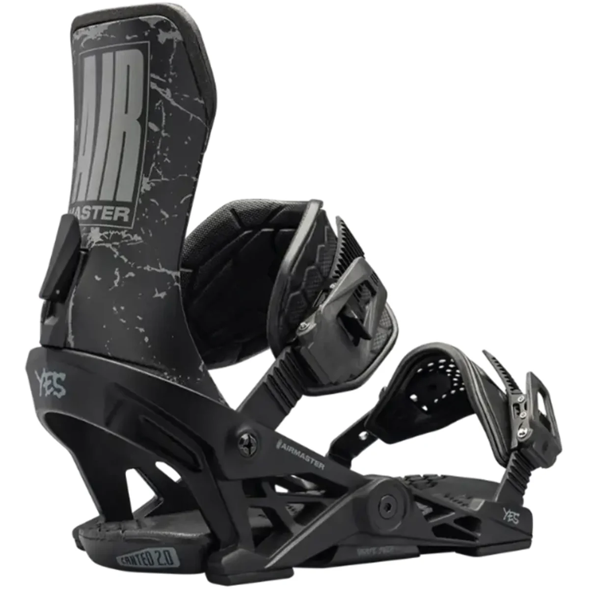 YES AIRMASTER BLACK  - Snowboard bindings