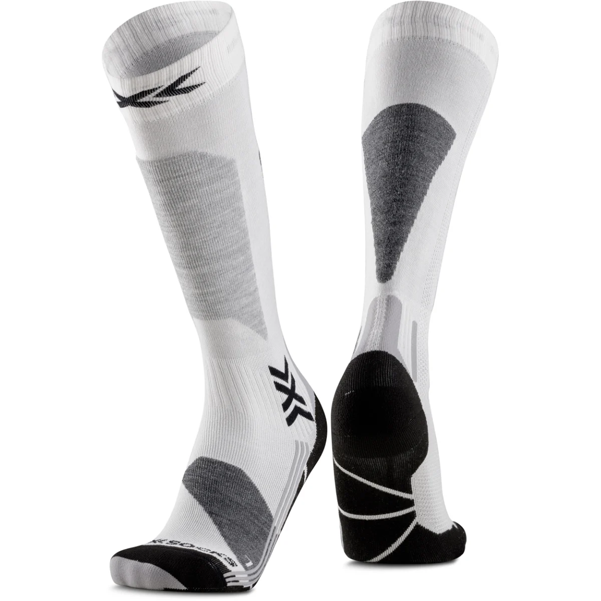 X-SOCKS SKI DISCOVER OTC W X WHITE/GREY  - Ski socks