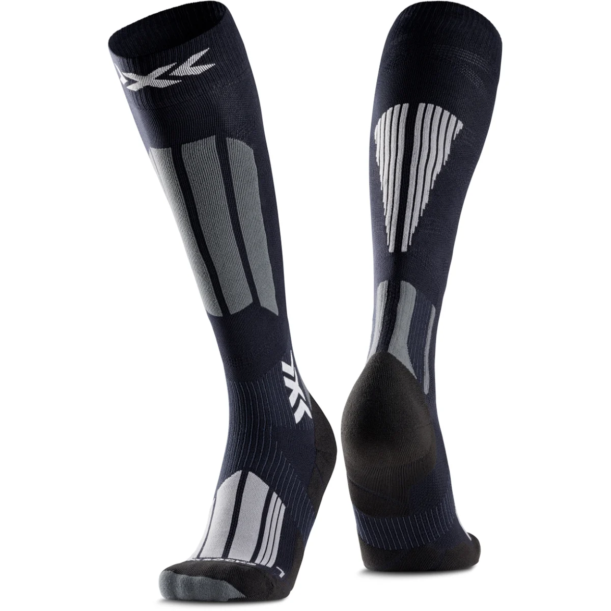 X-SOCKS SKI TOURING EXPERT OTC X BLACK/LIGHT GREY  - Ski socks