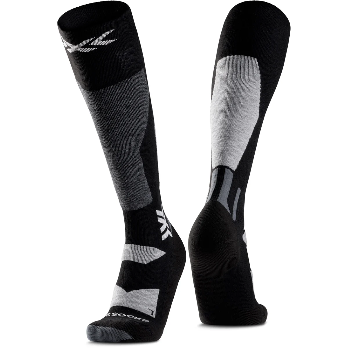 X-SOCKS SNOWBOARD DISCOVER OTC X BLACK/LIGHT GREY  - Ski socks