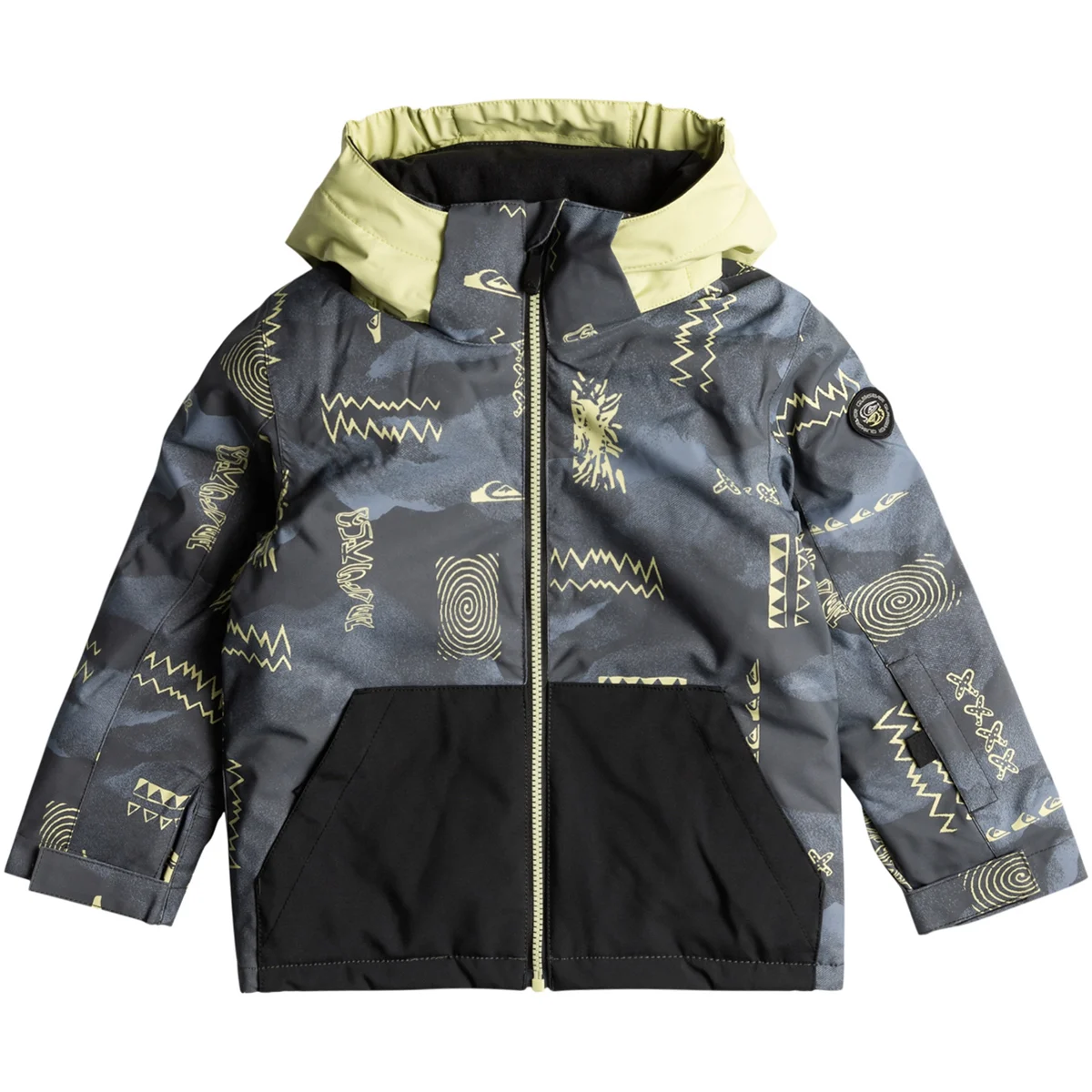 QUIKSILVER LITTLE MISSION KIDS JK SHADOW CHECKS FLINT STONE  - Ski jacket
