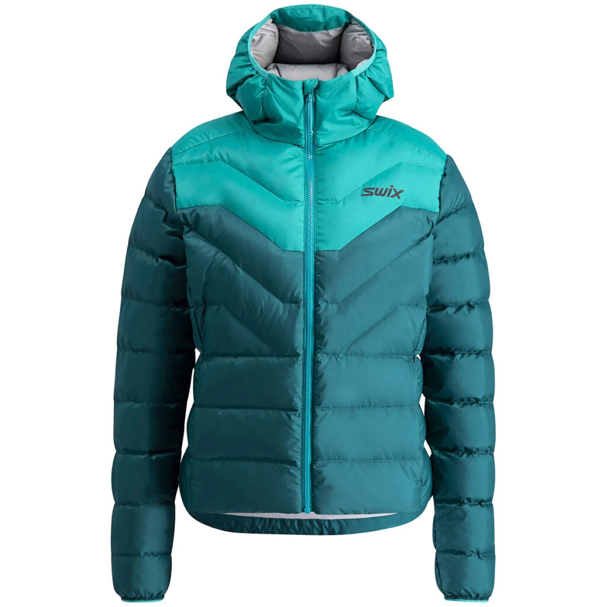 SWIX INFINITY DOWN JACKET W DARK TEAL/TEAL  - Ski down jacket