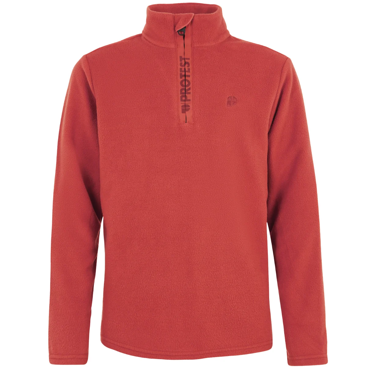 PROTEST PERFECTY JR 1/4 ZIP TOP BARN RED  - Fleece sweatshirt