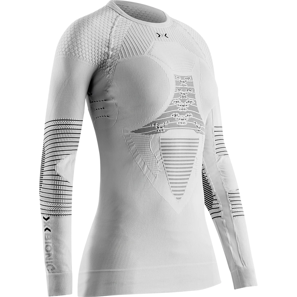 X-BIONIC ENERGIZER 4.0 SHIRT LG SL WMN ARCTIC WHITE/OPAL BLACK  - Thermal T-shirt