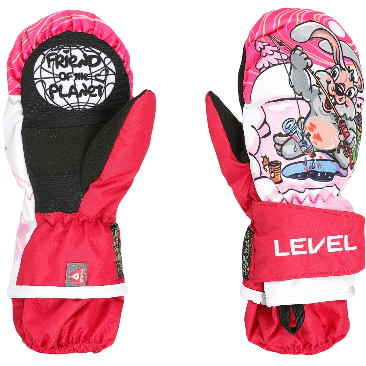 LEVEL ANIMAL MITT REC BORDEAUX  - Ski mittens