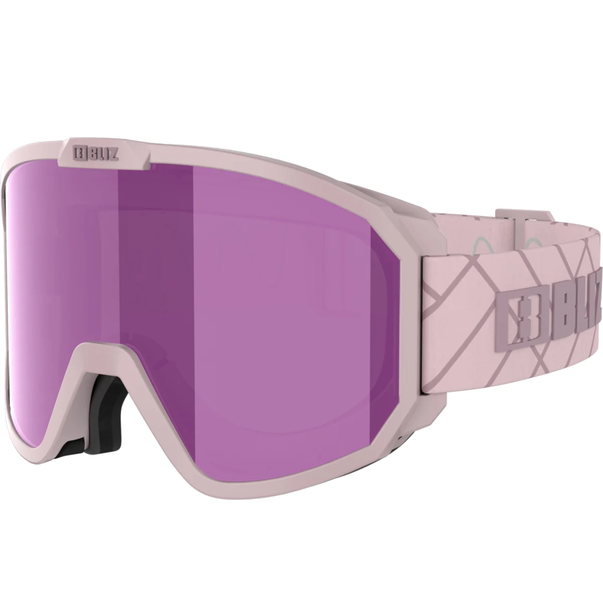BLIZ RAVE MATT PINK W DARK PINK LOGO/BROWN PINK  - Ski goggles