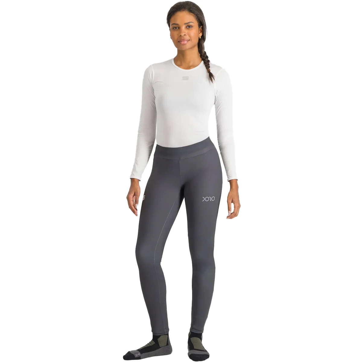 SPORTFUL DORO TIGHT BLACK OYSTER  - Cross-country ski leggings