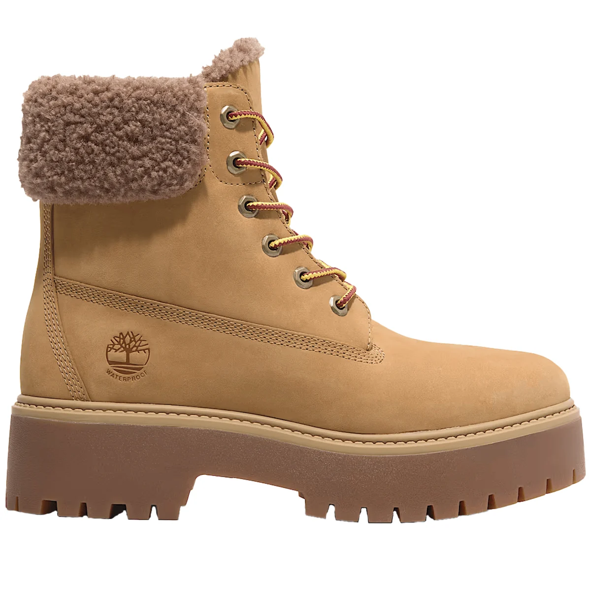 TIMBERLAND STONE STREET MID WARM LINED WATERPROOF BOOT W WHEAT NUBUCK  - Winter boot