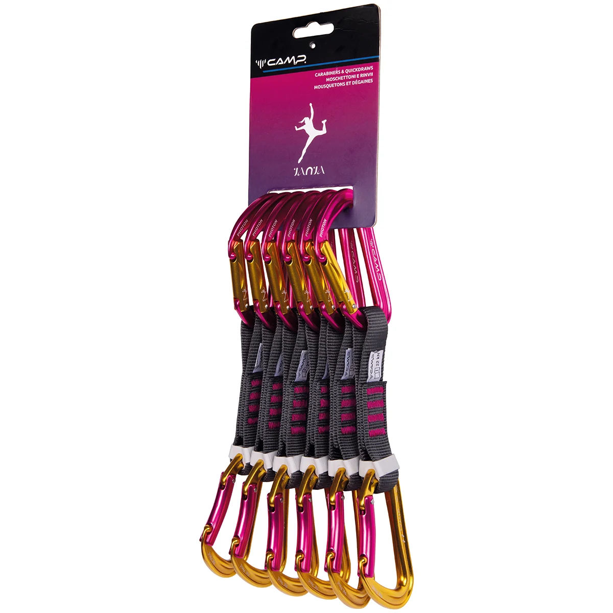 CAMP PHOTON EXPRESS KS JANJA 12CM 6 PACK Unicolore  - Climbing quickdraw