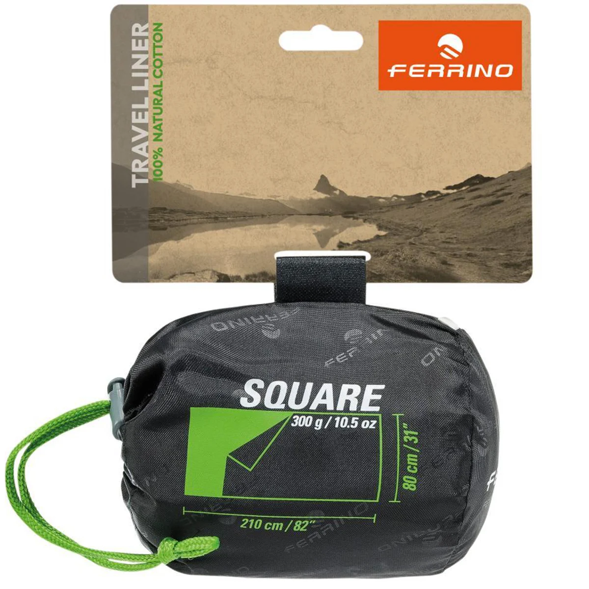 FERRINO TRAVEL LINER SQUARE WHITE  - Sleeping bag liner