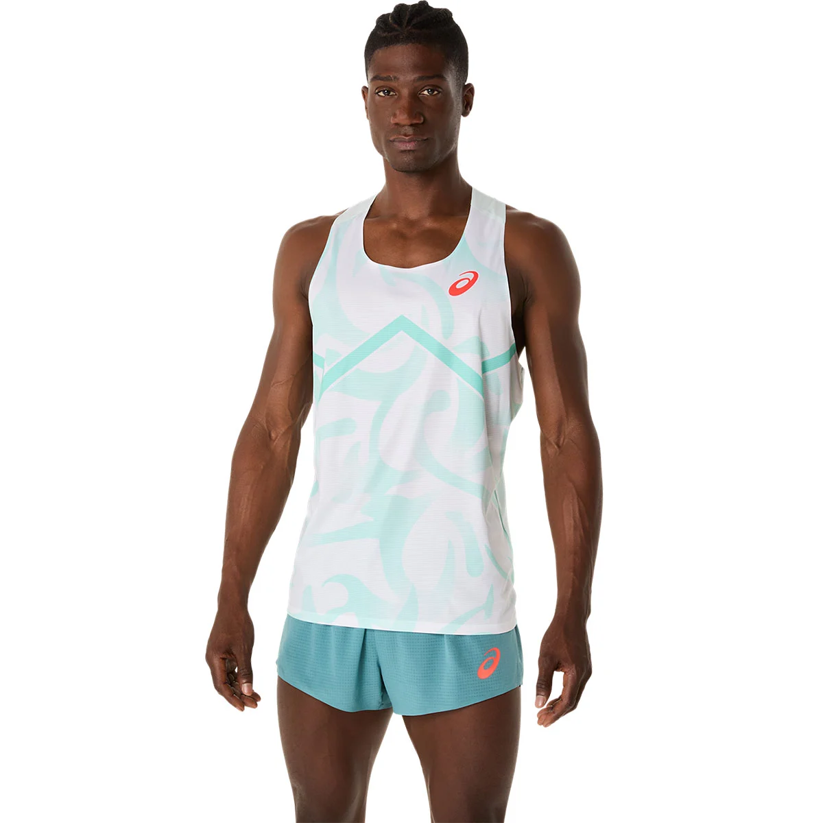 ASICS LIGHT KNIT SINGLET SOOTHING SEA  - Running vest top