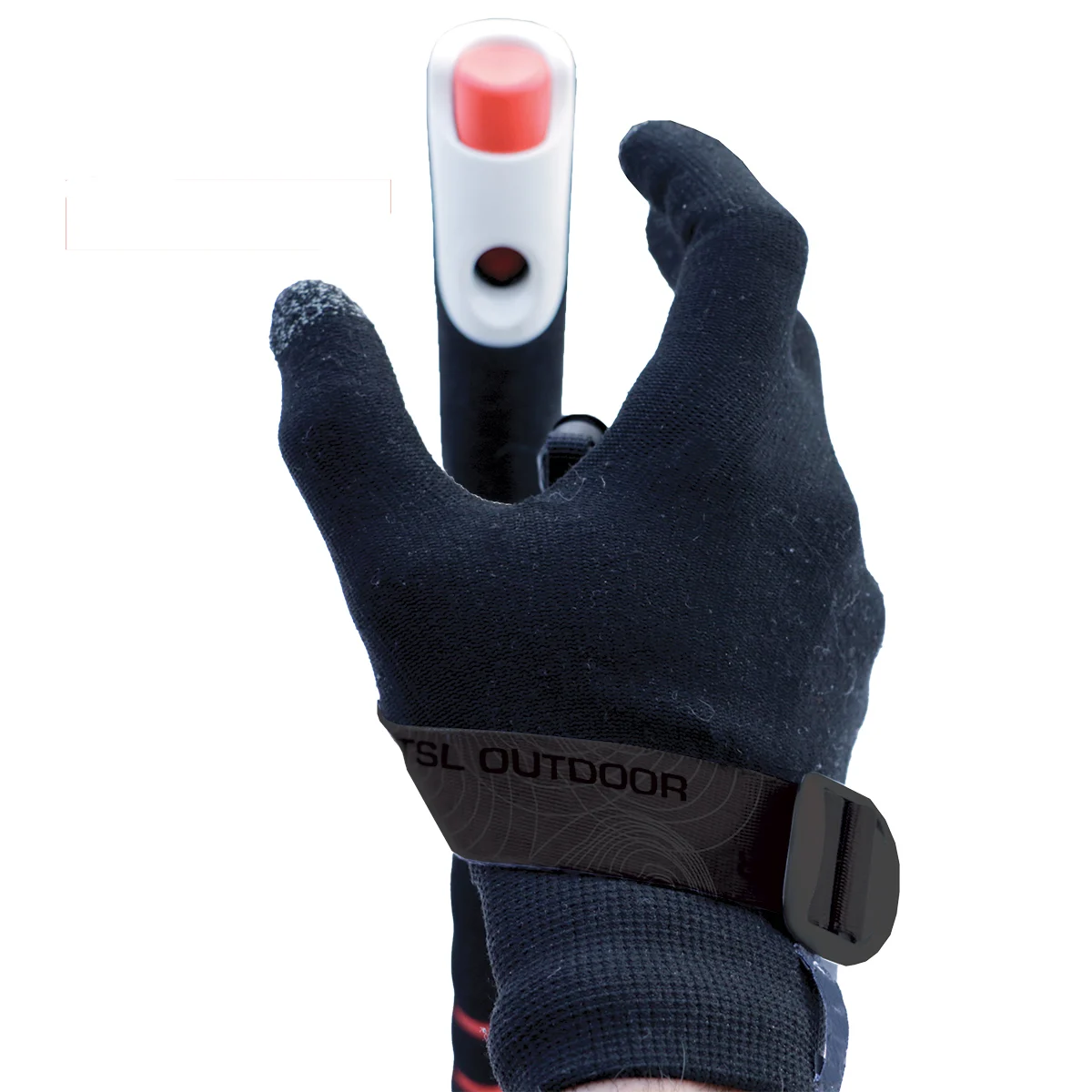TSL MAGNETIC WRIST STRAP WINTER BLACK  - Trail running pole accessory