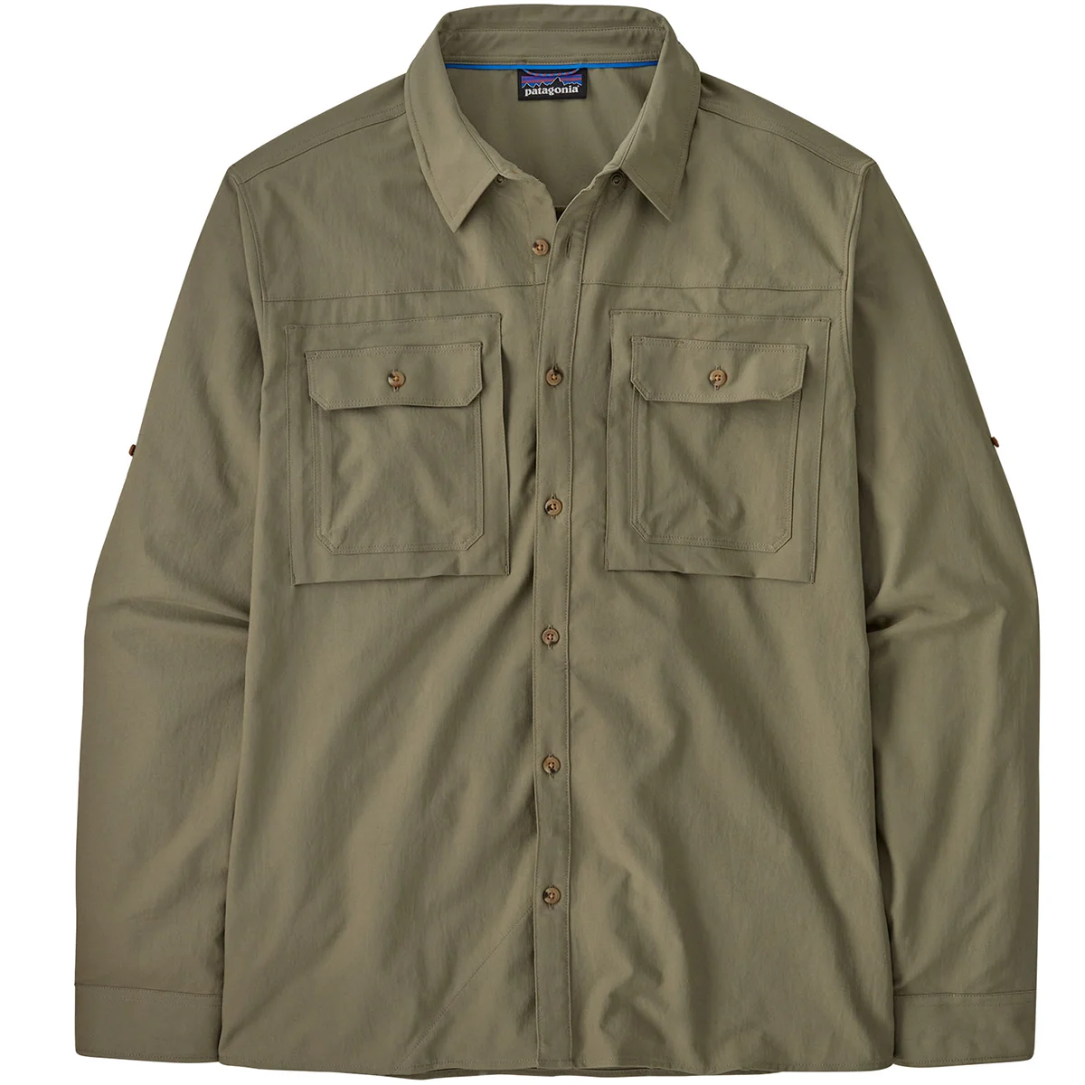 PATAGONIA M'S L/S SELF GUIDED SUN SHIRT RIVER ROCK GREEN  - Hiking shirt