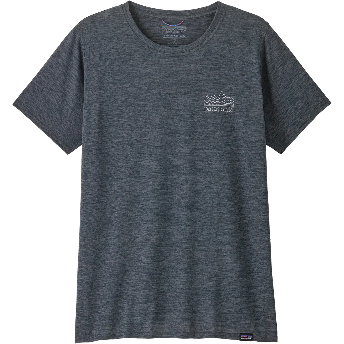 PATAGONIA W'S CAP COOL DAILY GRAPHIC SHIRT STRATASPIRE/ABUNDANT BLUE X-DYE  - Hiking T-shirt