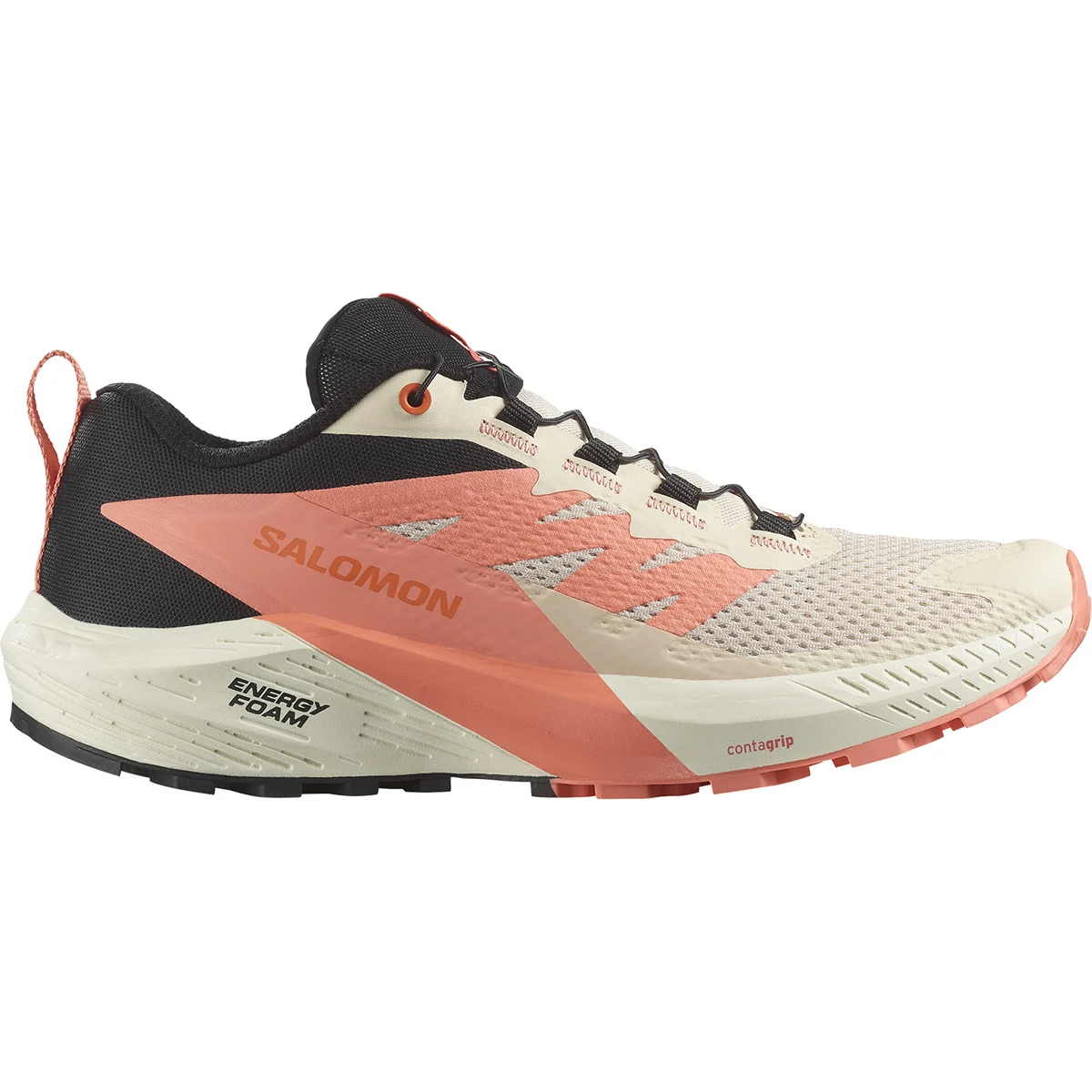 SALOMON SENSE RIDE 5 W TENDER PEACH/FUSION CORAL/BLACK  - Trail running shoes