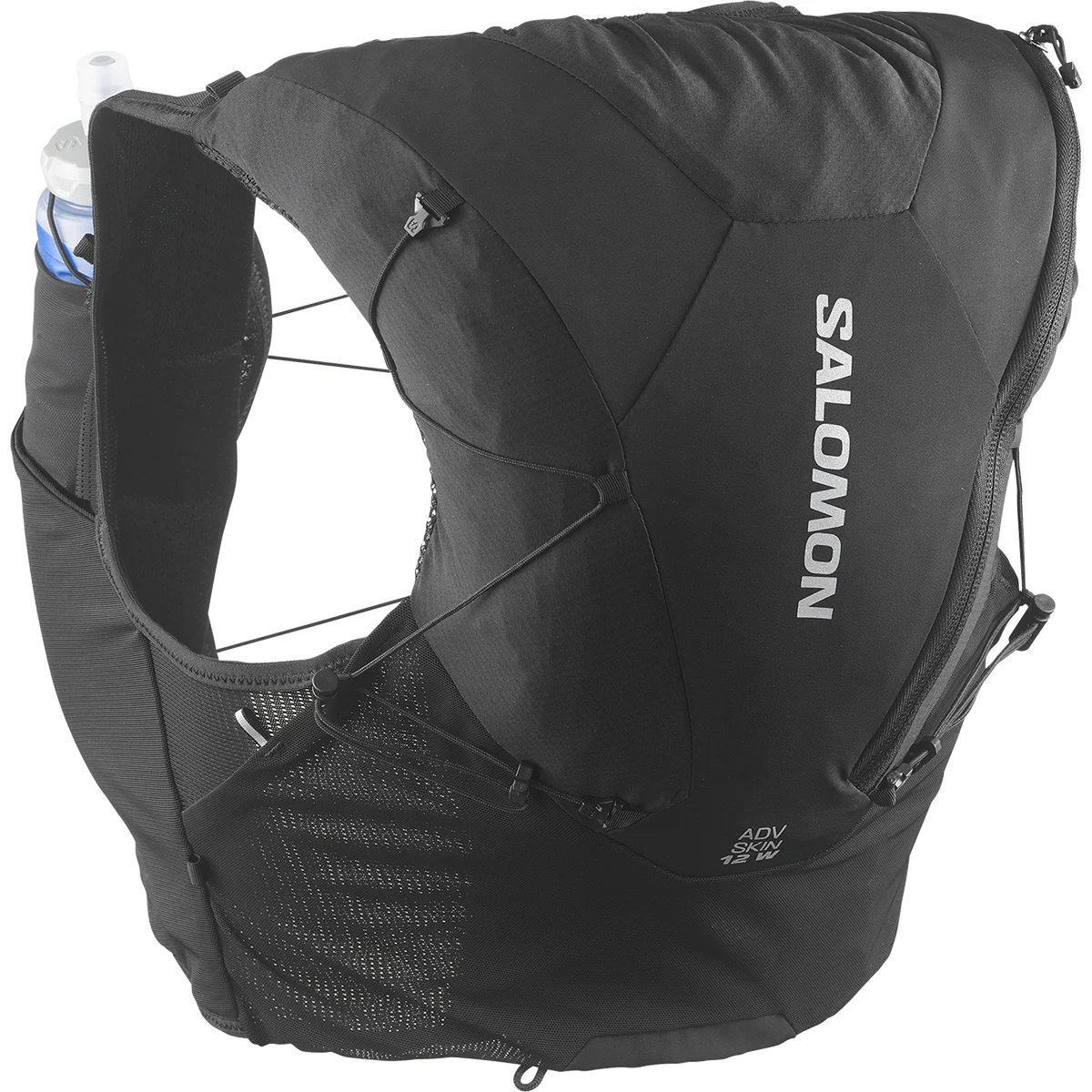 SALOMON ADV SKIN 12 W BLACK/ASPHALT  - Trail running bag
