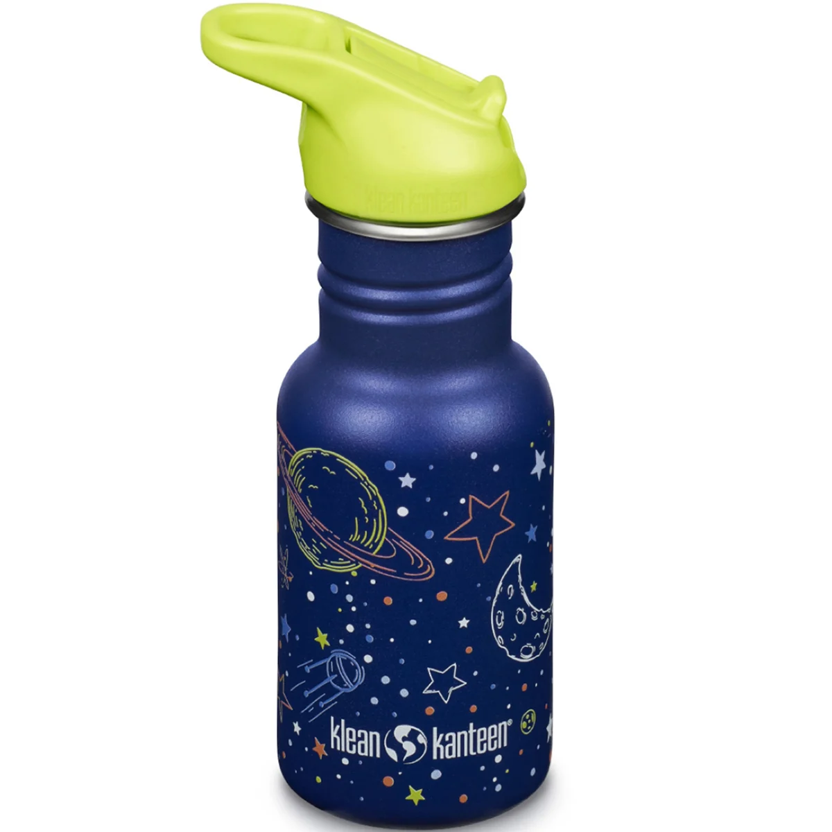 KLEAN KANTEEN 12OZ KID CLASSIC NARROW W/ FLIP/SPORT CAP MILKY WAY  - Water bottle