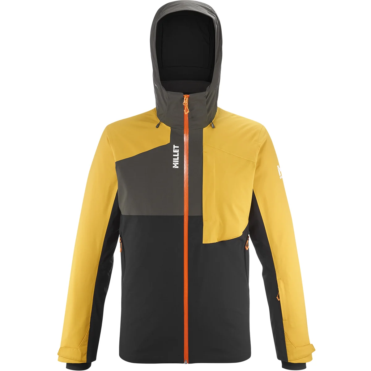MILLET ATNA PEAK JACKET BLACK/SAFRAN  - Ski jacket