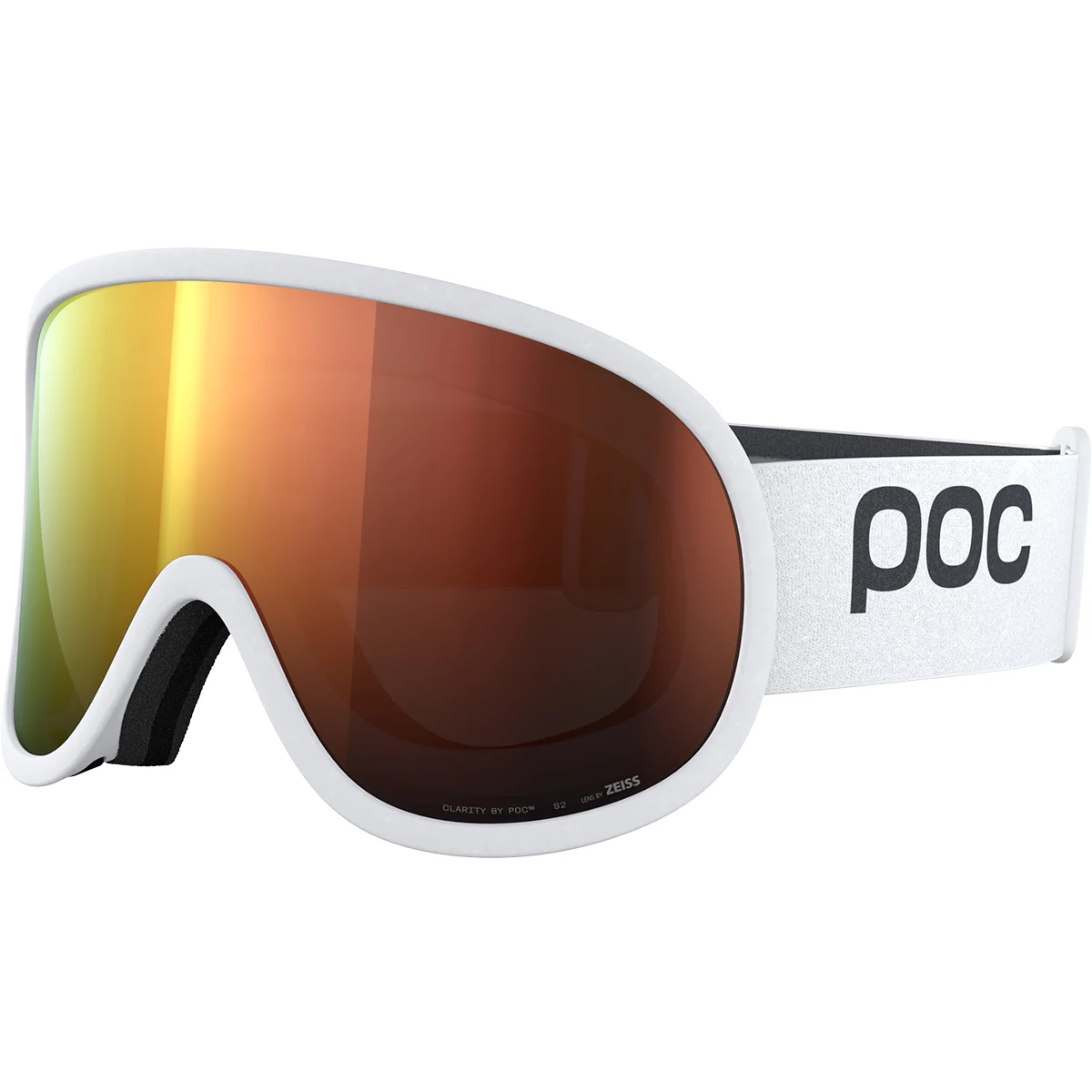 POC RETINA HYDROGEN WHITE/PARTLY SUNNY ORANGE  - Ski goggles
