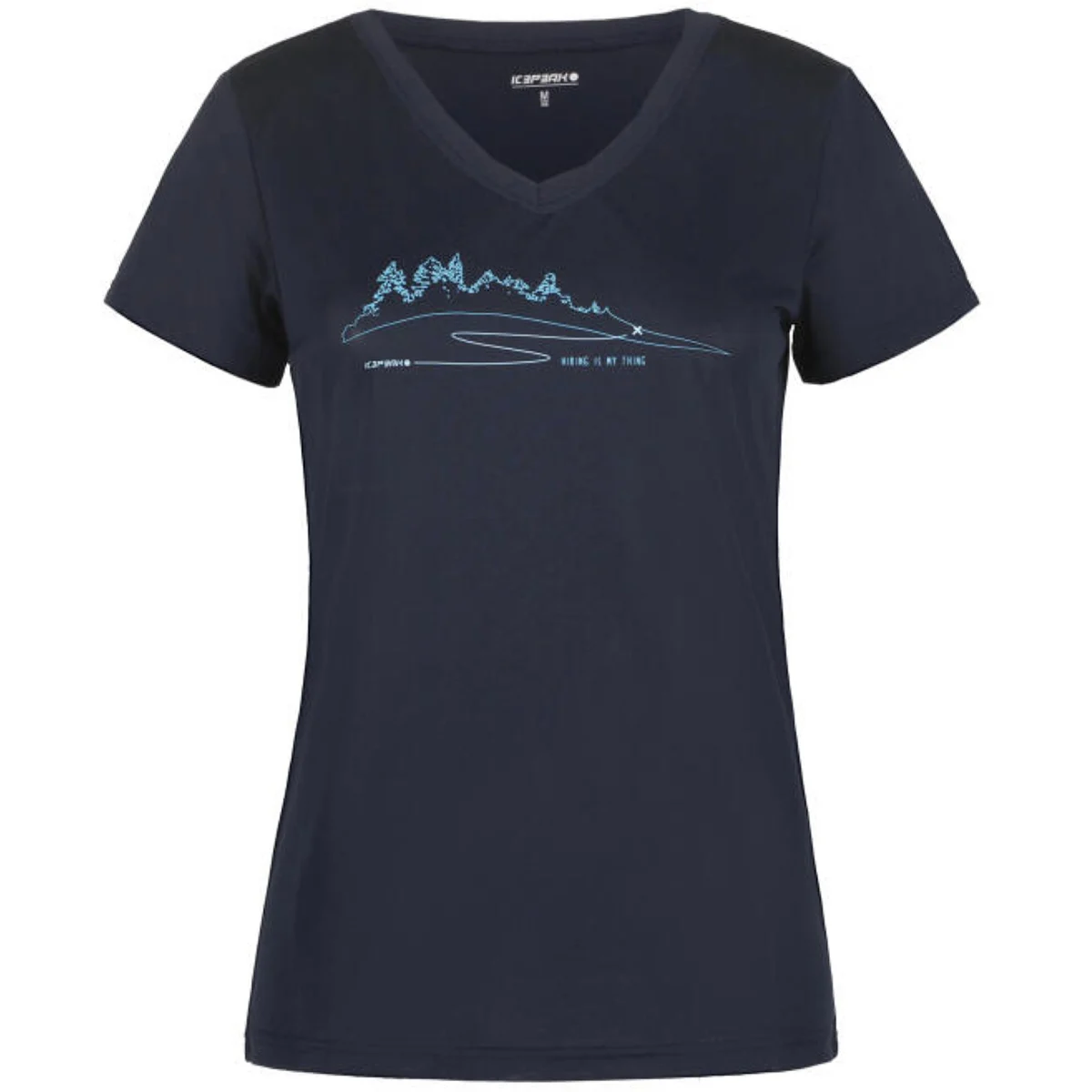 ICEPEAK BURNHAM T-SHIRT W DARK BLUE - Hiking T-shirt