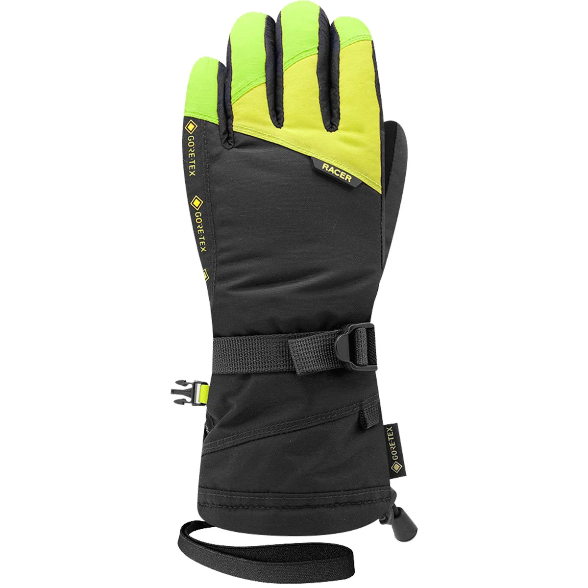 RACER GIGA 5 JR GTX BLACK YELLOW  - Ski gloves