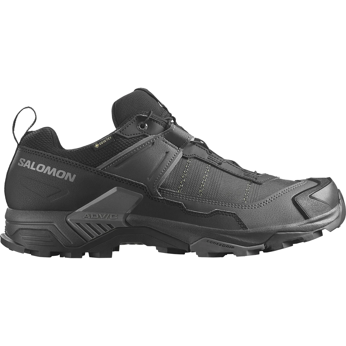 SALOMON X ULTRA 5 GORE-TEX BLACK/ASPHALT/CASTLEROCK  - Low-rise hiking boot