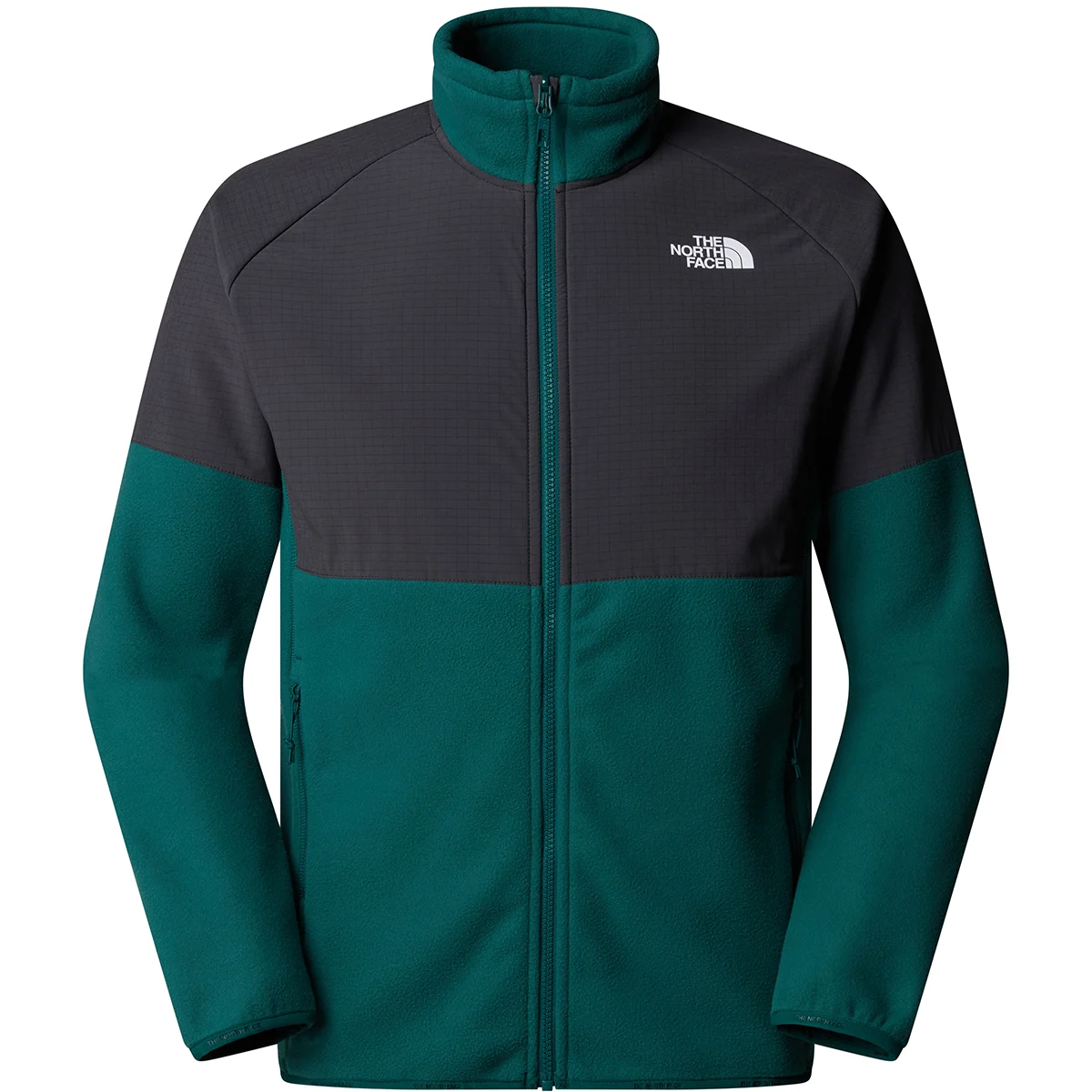 THE NORTH FACE GLACIER HEAVYWEIGHT FULL ZIP DEEP NORI/ASPHALT GREY  - Hiking fleece jacket