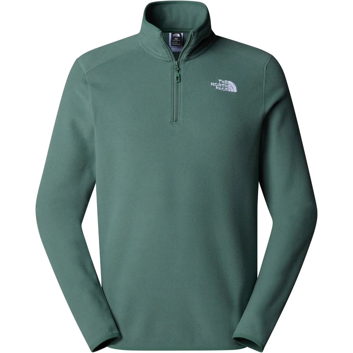 THE NORTH FACE 100 GLACIER 1/4 ZIP - EU DUCK GREEN  - Fleece sweatshirt