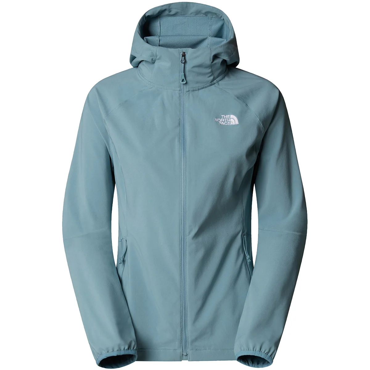 THE NORTH FACE W NIMBLE HOODIE - EU SHALLOW BLUE  - Softshell hiking jacket