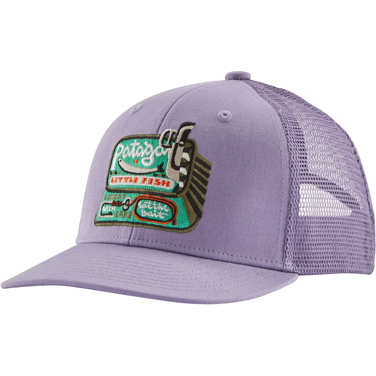 PATAGONIA K'S TRUCKER HAT LITTLE FISH: CONCRETE PURPLE  - Lifestyle cap
