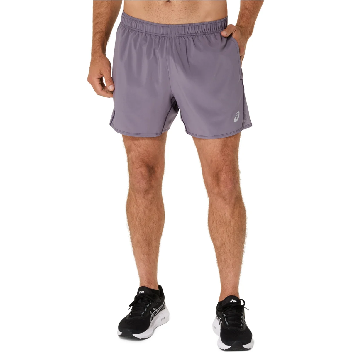 ASICS CORE 5IN SHORT LAVENDER GREY  - Running shorts