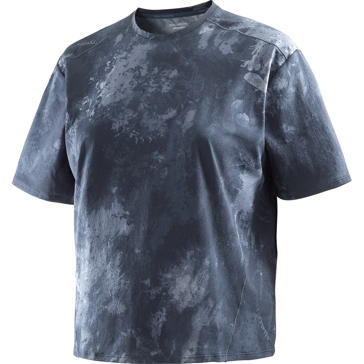SALOMON TRACKLINE SS TEE W BLUE NIGHTS/BLUE GRANITE  - Hiking T-shirt