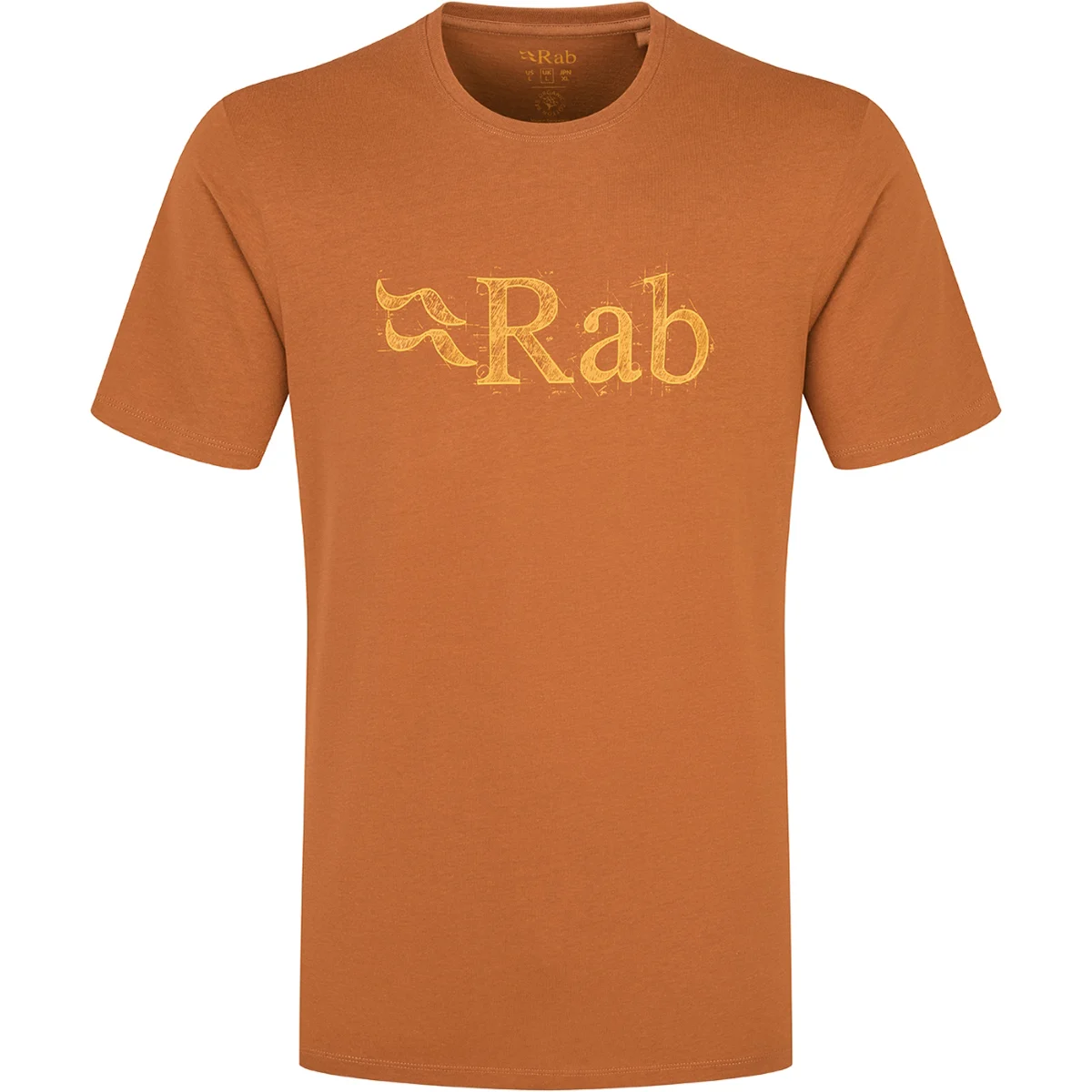 RAB STANCE TECH SKETCH TEE RED EARTH  - Climbing T-shirt