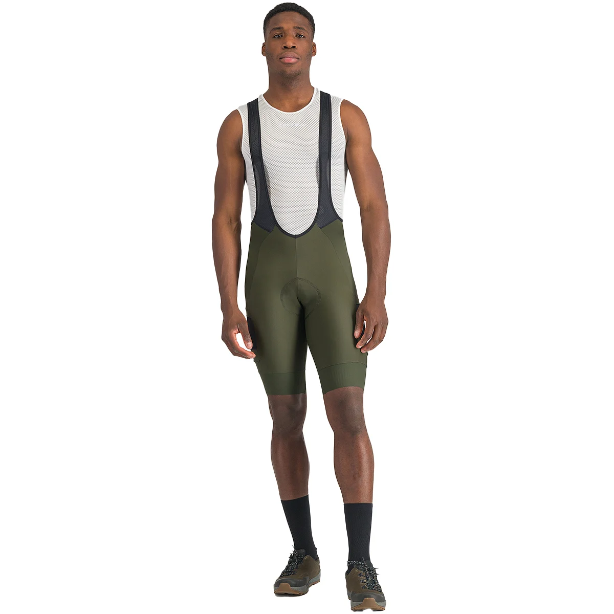 CASTELLI UNLIMITED CARGO BIBSHORT deep green  - Cycling shorts