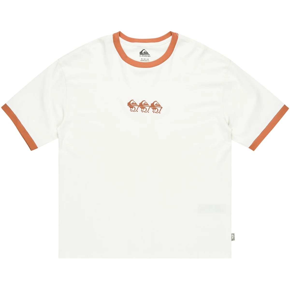 QUIKSILVER TICKET BEACH RI SNOW WHITE/SOLID  - T-shirt