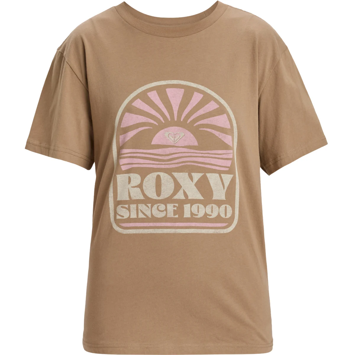 ROXY HANGLOOSE POSTER PORTABELLA/SOLID  - T-shirt