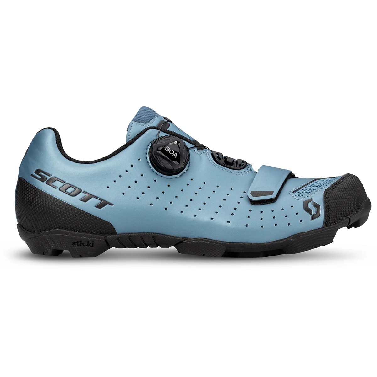 SCOTT W'S MTB COMP BOA METALLIC BLUE/BLACK  - Clipless mountain bike shoe